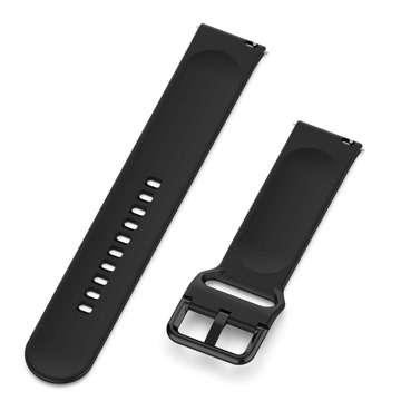 Universal Alogy Strap mit Schnalle für 20 mm schwarze Smartwatch