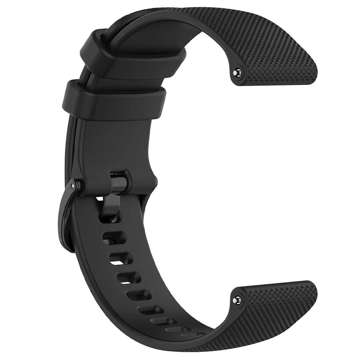 Universal Alogy Strap mit Schnalle für Smartwatch 18mm schwarz