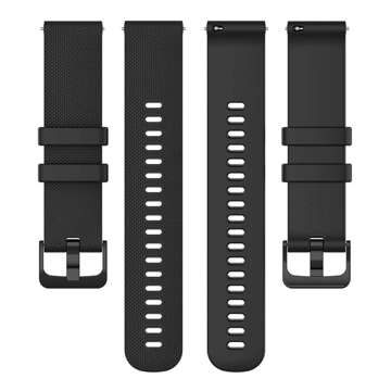 Universal Alogy Strap mit Schnalle für Smartwatch 18mm schwarz