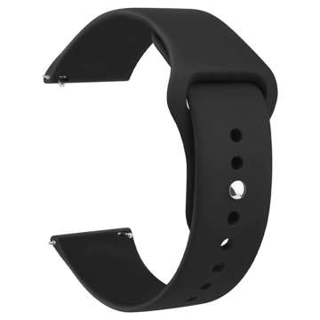 Universal Sport Alogy Strap für die 20 mm schwarze Smartwatch