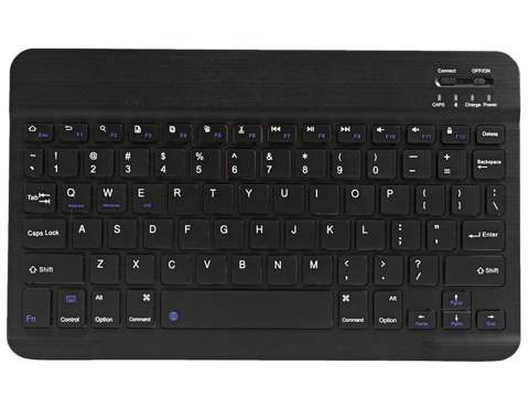 Universelle 10-Zoll-Bluetooth-Tastatur, schlanke LED-Maus