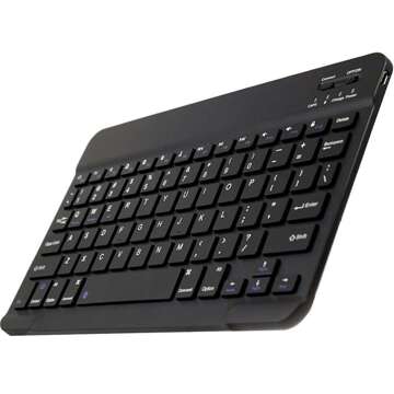 Universelle 10-Zoll-Bluetooth-Tastatur, schlanke LED-Maus, verstellbarer Ständer