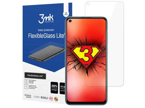 Unzerbrechliches 3mk Flexible Glass Lite Hybridglas für Redmi Note 9