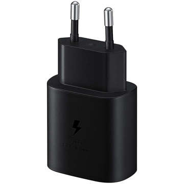 Wandladegerät 3,6 A, 25 W, schnelle Stromversorgung, PD, USB-C, Typ C, einzelnes schwarzes USB-C-Kabel