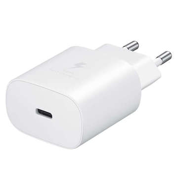 Wandladegerät 3,6 A, 25 W, schnelle Stromversorgung, PD, USB-C, Typ C, einzelnes weißes USB-C-Kabel