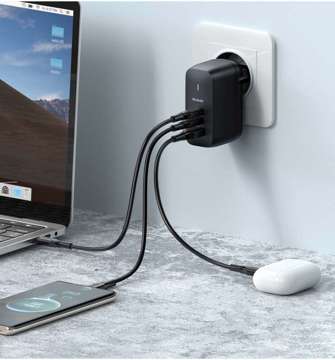 Wandladegerät GaN 65W Mcdodo CH-0291 2x USB-C, USB-A (schwarz)