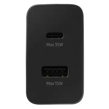 Wandladegerät Samsung EP-TA220NB PD 35W USB-C-USB-C Kabel schwarz/schwarz