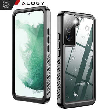 Wasserdichte Hülle für Samsung Galaxy S23 360 Alogy Armored Armor IP68 mit Umhängeband Schwarz