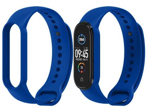 Weiches Alogy-Gummiband für Xiaomi Mi Band 5 Marineblau 5x Alogy-Folie