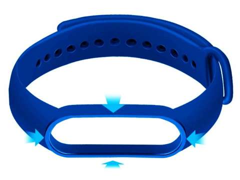 Weiches Alogy-Gummiband für Xiaomi Mi Band 5 Marineblau 5x Alogy-Folie