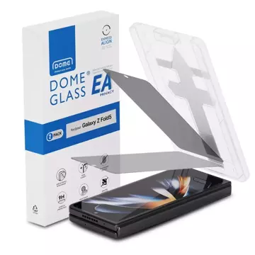 Whitestone EA Glass Privacy 2er-Pack gehärtetes Glas für Samsung Galaxy Z Fold 5 Clear