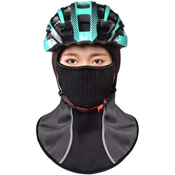 Winddichte Sturmhaube S-Maske aus Fleece mit Anti-Smog-Filter KN95 RockBros LF7122 Grau