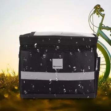 Wozinsky Fahrradlenkertasche mit Handyhülle 2 l schwarz (WBB12BK)