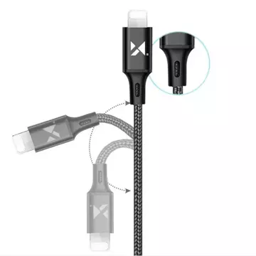 Wozinsky Kabel USB-Kabel - Lightning 2.4A 1m schwarz (WUC-L1B)