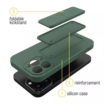 Wozinsky Kickstand Case Silikonhülle für iPhone 13 Pro gelb