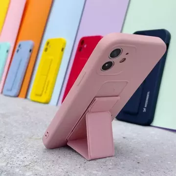 Wozinsky Kickstand Case Silikonhülle für iPhone 13 Pro grau