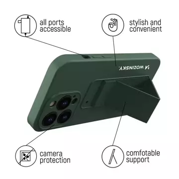 Wozinsky Kickstand Case Silikonhülle mit Ständer für iPhone 13 Pro Max gelb