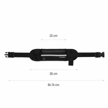 Wozinsky Lauftasche Laufgürtel schwarz (WRBBK1)