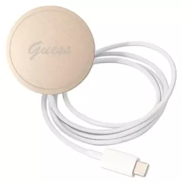 Zestaw Guess GUBPP12MH4EACSW Hülle Ladegerät iPhone 12/12 Pro braun/braun Hartschale 4G MagSafe Print