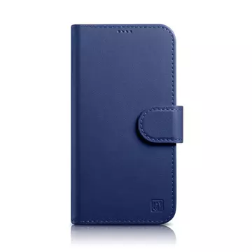 iCarer Wallet Case 2in1 Cover iPhone 14 Plus Anti-RFID Leder Flip Case Blau (WMI14220727-BU)