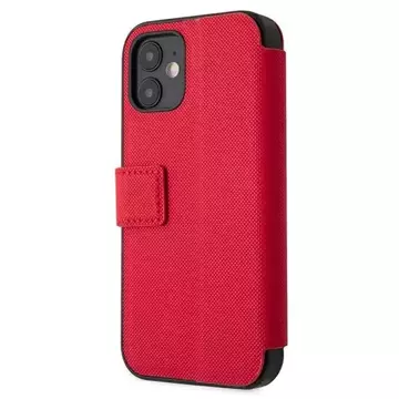 iPhone 12 mini 5,4" Buchhülle aus der US Polo Embroidery Collection rot/ed