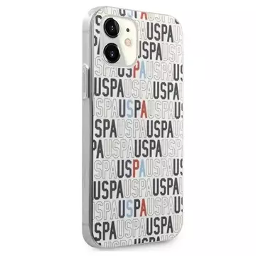 iPhone 12 mini 5,4"-Handyhülle aus der US Polo Logo Mania Collection Weiss weiss