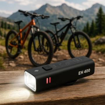Alogy P12 Fahrradlicht schwarz Fahrradlicht vorne LED-Frontlicht Fahrradbeleuchtung wasserdicht IPX5
