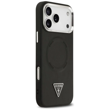 Etui Guess Triangle Logo MagSafe na iPhone 17 Pro - Czarny