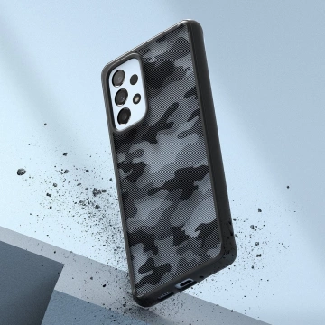 Ringke Fusion Matte TPU-Hülle mit Rahmen für Samsung Galaxy A73 schwarz
