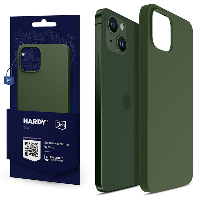 Etui für Telefon 3mk für Apple iPhone 13 Hardy Silicone MagCase Alphine Green