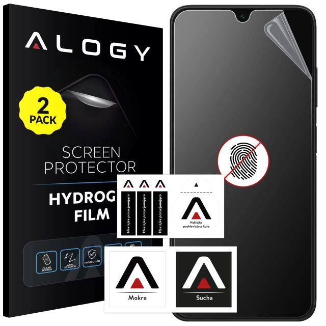 2x „MATTE“ Folie für Samsung Galaxy A05s Hydrogel Alogy HydroSkin Matte Pro™ Display für „FINGERPRINT FREE“ Hülle