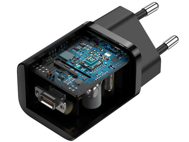 Ładowarka sieciowa Baseus USB-C PD 25W + kabel do USB-C Black