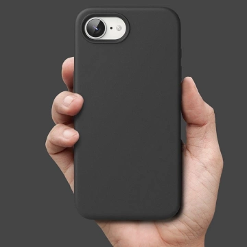 Etui Ringke Silicone Magnetic MagSafe für iPhone 16e Schwarz