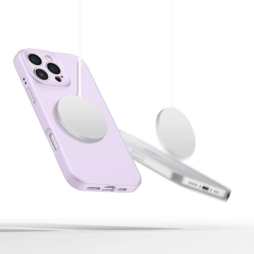 Etui Tech-Protect Flüssigsilikon MagSafe iPhone 16 Pro Max Mauve