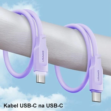 Kabel USMAS USB-C na USB-C PD Fast Charging 1.2m zielony