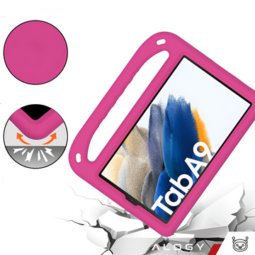 Hülle für Samsung Galaxy Tab A9 2023 8,7" X110 / X115 Kinder-Tablet-Hülle Alogy Kids Case Pink