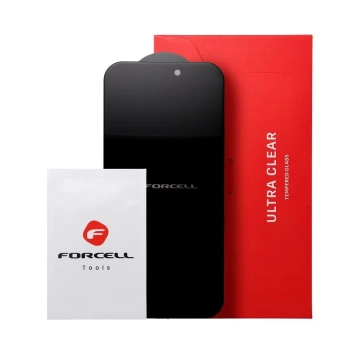 Panzerglas für iPhone 16 Pro Forcell Privacy Glass schwarz 9H