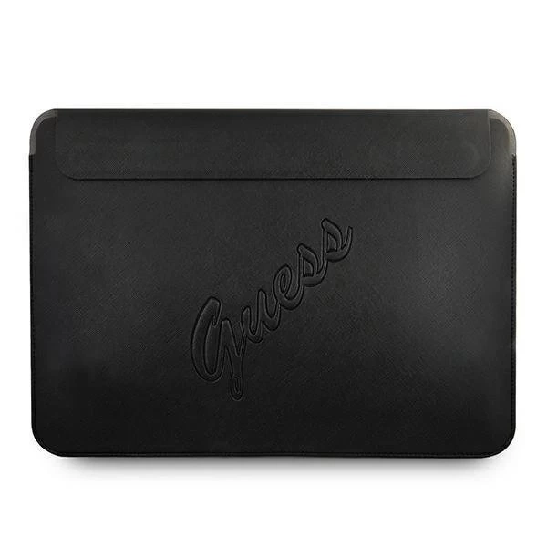 Guess Sleeve GUCS13PUSASBK 13" Czarny/Schwarz Saffiano Script