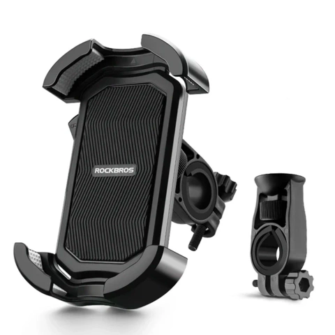 Uchwyt rowerowy Rockbros na kierownicę 4,7–6,8″ – czarny