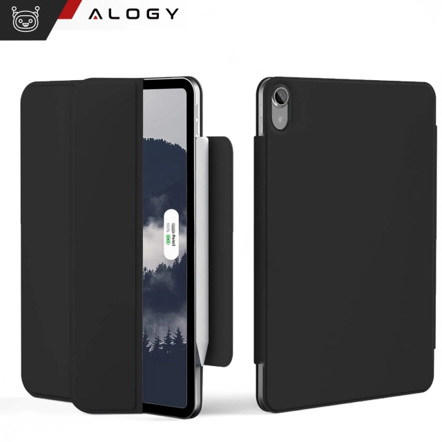 Etui magnetyczne 360 do Apple iPad 10 10.9” 2022 / iPad 11 A16 11” 2025 Alogy Magnetic 360 Case obudowa ochronna na tablet Czarne