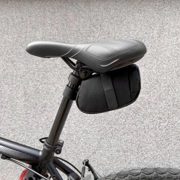 Wozinsky kleine Fahrradsatteltasche 0,6 l schwarz (WBB8BK schwarz)