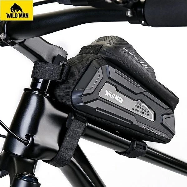 Wildman M M30 Fahrradrahmentasche, schwarz, wasserdicht, 1 l