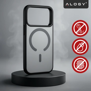 Alogy 3in1 Case Pack™ – Schwarze MagSafe Hybrid-Hülle mit 2 Displayschutzfolien aus gehärtetem Glas für Apple iPhone 17 Pro Max
