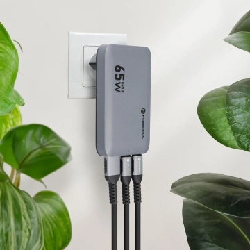 Ładowarka sieciowa Forcell GaN III 65W 2xUSB-C + USB-A PD QC SFC