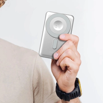 Powerbank Dudao K29 10000mAh 20W MagSafe Kable Podstawka Szary