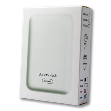 Ecobox Power Bank Wireless MagSafe Weiß 10000 mAh