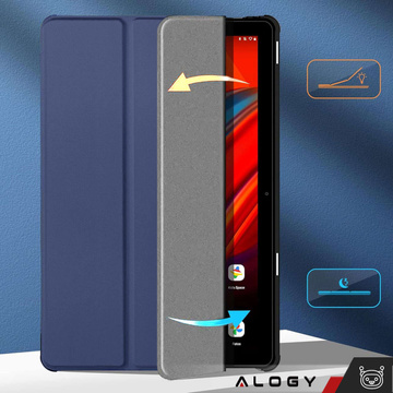 Etui na tablet Lenovo Tab M10 3gen 3 GEN 10.1 2022 TB328FU TB328XU obudowa Case Alogy Book Cover Granatowy
