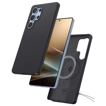 Etui do Samsung Galaxy S25 Ultra Black Spigen Silicone Fit Mag MagSafe