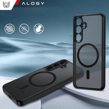 Hülle für Apple iPhone 16 Pro Max Alogy Anti-Shock Hybrid Case für MagSafe Transparent