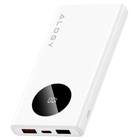 PowerBank Alogy TurboCharge 120W PD PowerDelivery Schnellladung 10000mAh 2x USB-A 1x USB-C Weiß